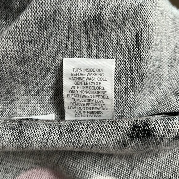 Relativity Long Cardigan Floral Black Red Medium - Picture 9 of 10